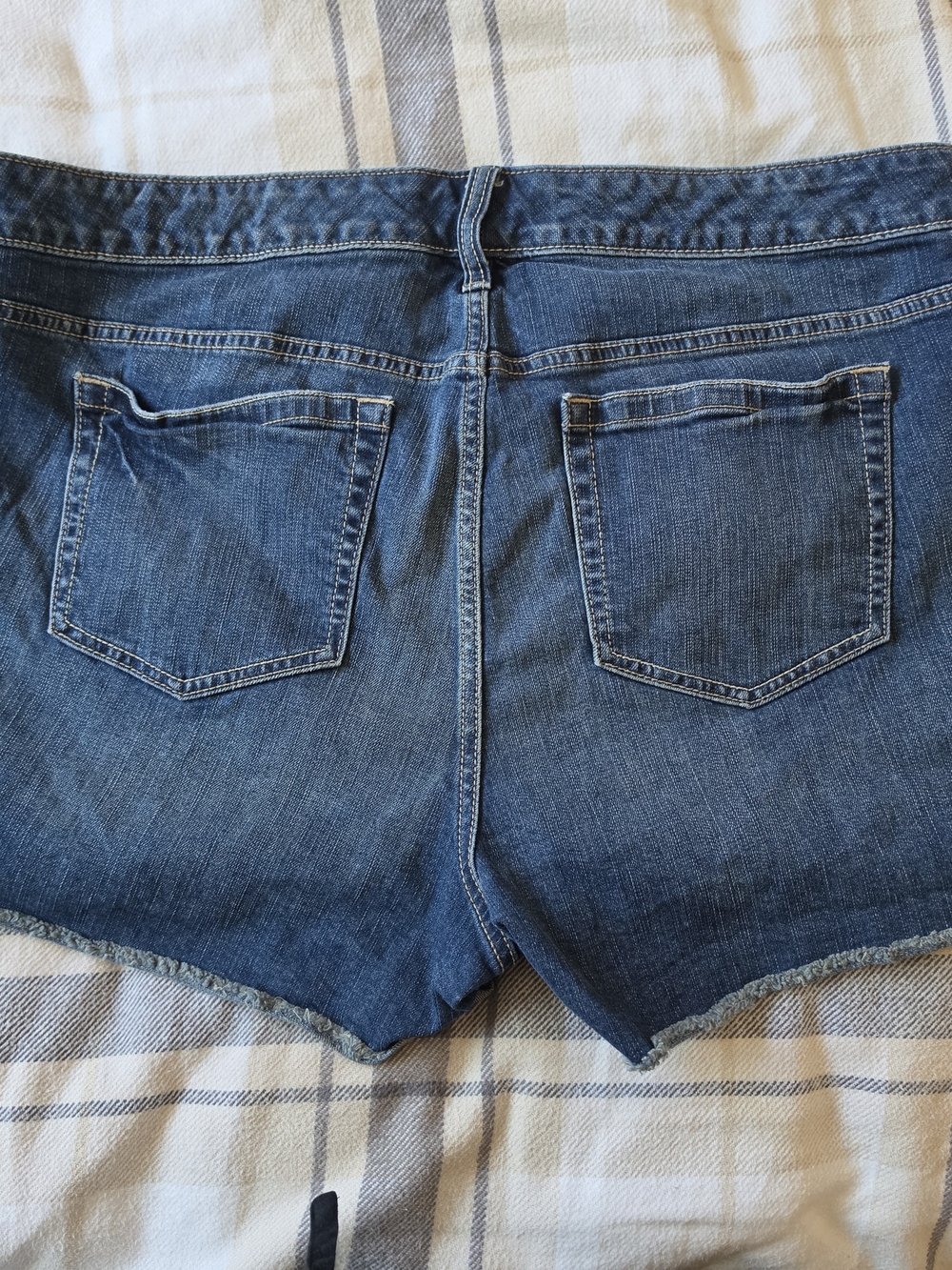 torrid Blue Denim Studded Cuffed Jean Shorts - Picture 3 of 3